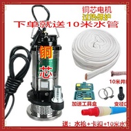 Pig Manure High Lift Submersible Water Pump220V1.5Sewage1Inch-inch Household Copper Pump for Well Wa
