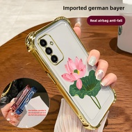 Four Corners-Green Flower Samsung A14 4G, Samsung A14 5G, Samsung A24 4G, Samsung A34 5G, Samsung A5