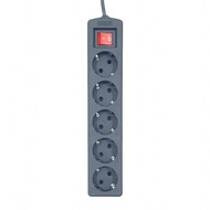 Myvo MSP-N35 BLACK SERIES 15Y 5L Stop Kontak Arde Switch Kabel 15 Yard 5 Lubang / Colokan Listrik