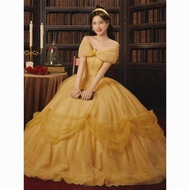 Yellow&Emcee MAXI Dress Long Gala Dinner Dress Bridesmaid Ball Gown 253-23