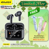 Awei T56 ANC + ENC Wireless Earbuds Touch Screen Earbuds Headphone Noise Cancellation Earphone Awei 