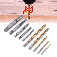 soyoung 10Pcs Damaged Screw Extractor Set Drill Bits 5/64in 7/64in 5/32in 1/4in 19/64in Cobalt Left 