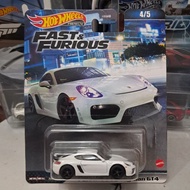 Hot wheels fast and furious porsche 718 cayman GT4- Hotwheels porsche 718 cayman GT4 fast and furiou