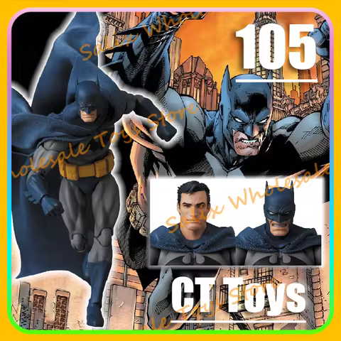 New Pre CT Toys Mafex 105 Batman Hush Bat Man Ruce Wayne Batman Blue Anime Action Figures Pvc Collec