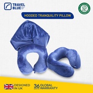 Travel Blue Ergonomic Pillow Ergonomic Neck Pillow Hoodie Tb216