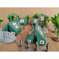 Soldier Toy Model Scene Accessories 1/72 Little Soldier Size 2.5cm Left Right Eighth Road Army