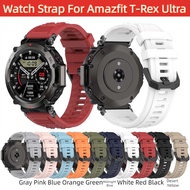Watch strap suitable for Amazfit T-Rex Ultra T rex Official same style Smart Sport Watch Solid color liquid silicone replacement wristband