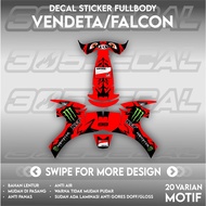 KYT Vendeta 2 helmet decal sticker falcon fr Diablo Shark Motif helmet decal sticker