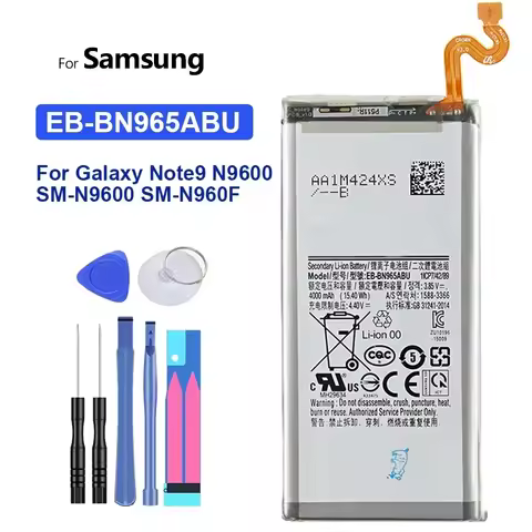 Battery for Samsung Galaxy Note 9, EB-BN965ABU, 4000mAh, Note9, Note 9, N9600, SM-N960F, N960F, N960