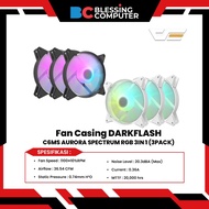 DARKFLASH C6MS AURORA SPECTRUM RGB 3IN 1 3PACK Casing Fan - Black
