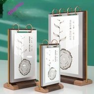 QUANTUMFLOW Ads Display Stand, Multi page Label Holder Menu Card Holder, Multipurpose Aon-slip Acryl