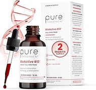 BioActive B12 Full Spectrum (Sublingual Liquid) 90-Day Supply: 4,000 mcg (in 4 Drops a Day) – 3 Best