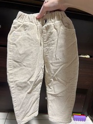 厚絨燈芯絨男寶長褲（尺寸：7）有兩件