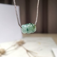 【萬事亨通】冰飄花翡翠獅子頭路路通| 天然緬甸玉翡翠A貨 | 送禮