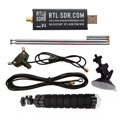 RTL-SDR Blog RTL SDR V4 R828D RTL2832U 1PPM TCXO SMA RTLSDR Software Defined Radio with Multipurpose