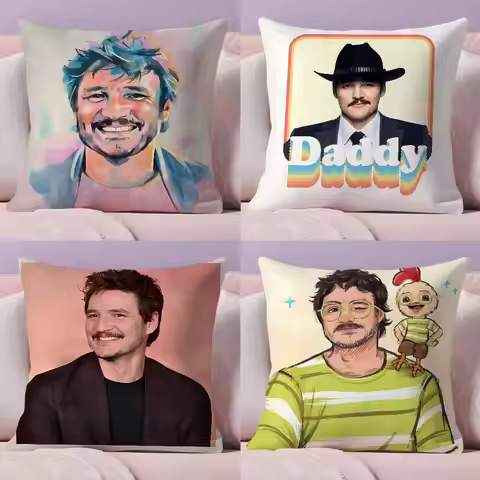Hot Actor P-Pedro Pascal Pillow Case Ultra Soft Skin Friendly Fabric Cloud Like Comfort & Concealed 