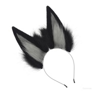 Crazy Faux Furs Cosplay Animal Ears Headpiece Hair Band For Halloween Costume Event