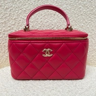 chanel vanity case with handle 手把 把手 長盒子