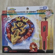 TAKARA TOMY BEYBLADE X BX-00 XENO XCALIBUR 3-60GF WITH SWORD LAUNCHER RED