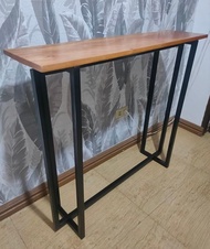 Console Table Mahogany wood and steel legs