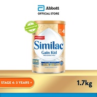 Similac Gain 5MO Stage 4 Kid Pre-school Milk Powder Formula 1.7kg (3 years onwards)