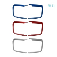 Will 2x ABS Headlight Switch Frame Trim Adjustment Sticker For F30 F31 F32 F34 3