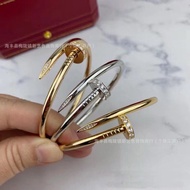 MATA Elegant Titanium Oval Eye Nail Bangle Bracelet Titanium Bangle Bracelet