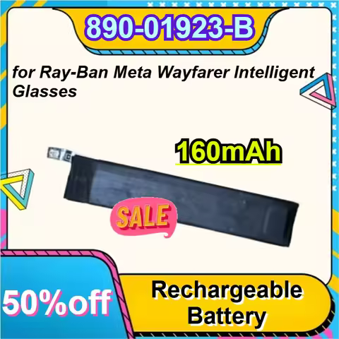 New High Durability Rechargeable Battery Model 890-01923-B Suitable for Ray-Ban Meta Wayfarer Intell