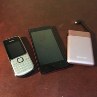 小米電話 + Nokia Mobile + 充電器 / iphone 8 9 xs sony samsung note 10 20 紅米