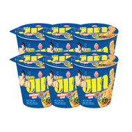 Combo 6 ly Mì Jin Không Cay Hàn Quốc Ottogi 65gx6