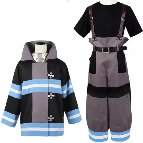 Shinra Kusakabe Costume Coat Pants Jackets Fire Force Cosplay Enen no Shouboutai Fire Brigade Asa Bo