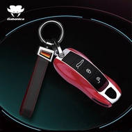 ABS Car Key Cover Case Shell for Porsche Cayenne 911 996 Macan Panamera Boxster 986 987 981 Chain Ri