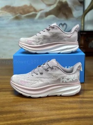🌸Hoka One One Clifton 9 女款 減震透氣跑步鞋（白粉）全新正貨