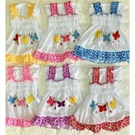 8shop: CUTIE TERNO DRESS WITH SHORT COTTON SET EMBROIDED ONESIES FOR BABY GIRLS