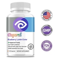 Lutein + Zeaxanthin + Bilberry Extract Supplement, Vegetarian Supplement, Improves Vision, Relieves 