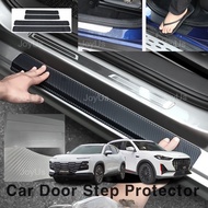 Jetour Dashing VT9 Car Door Step Protection Sticker Anti Scratch Door Step 4D Carbon Fiber Sticker