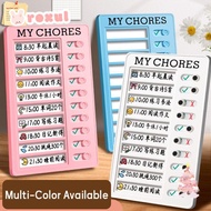 ROXUL My Chores Checklist, Plastic Detachable Daily Planner Memo, Multi Purpose My Chores Self-disci