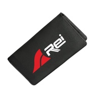 Cool Thick Arei Outdoor Distro Semi-Leather Long Wallet / Men Women Long Folding Wallet / Black Long