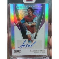 Signature Card Juan Pablo Angkel Run 9/99 Jessie number jersey Angel Auto Aston Villa Columbia Footb
