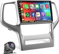 4+64GB Car Radio for Jeep Grand Cherokee WK 2008-2013 with Carplay & Android Auto Head Unit, 9 inch 