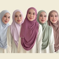 TulipHijab 2m Tasnim Shawl Soft Chiffon Textured Panjang Labuh & Instant 2 Loops
