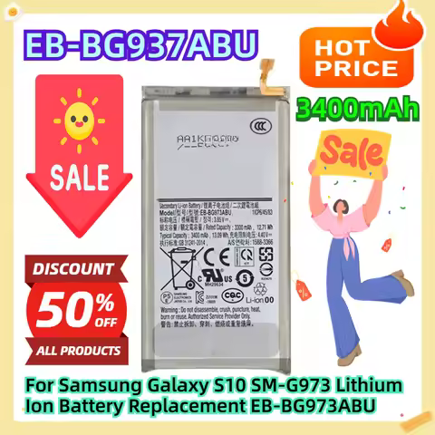 For Samsung Galaxy S10 SM-G973 Lithium Ion Battery Replacement 3400mAh EB-BG973ABU