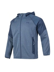 เสื้อแจ็คเก็ตออกกำลังกายชาย แจ็คเก็ตมีฮู้ดถัก UA Swacket 1357475-004