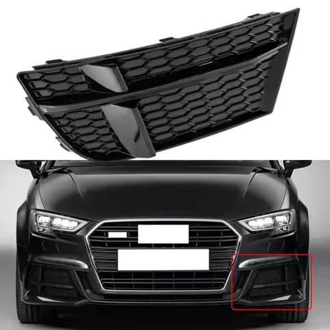 Car Front Bumper Fog Light Cover Grille Left Driver/Right Passenger For Audi A3 S3 2017 2018 2019 20