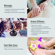 (Buy 3 Free 1 EO 5mL) HiQiLi 10ML Essential Oil 100% Natural Plant For Aromatherapy Diffuser Humidif