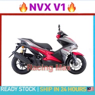 100% ORIGINAL NVX155 NVX 155 V1 COVER SET BODY COVERSET BODYSET YAMAHA NVX RED GREY MERAH