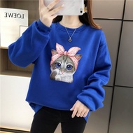 [AMYGO] Sweatshirt Woman Oversized Sweatshirts Women Plus Size [Ladies Blouse Women Blaus Wanita Lengan Panjang Baju Perempuan