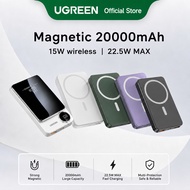 [3C+Qi2 Certified]UGREEN Magnetic PowerBank 20000mAh Wireless 15W Fast Charging PD22.5W Fast Chargin