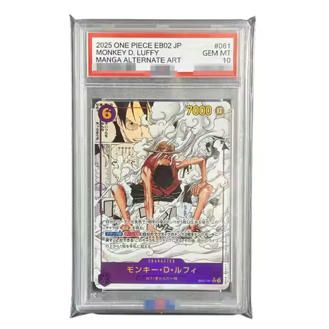 DIY 2025 EB02 Manga Alternate Art OPCG One Piece Cards - Monkey D. Luffy Graded Cards GEM MT 10 Holo