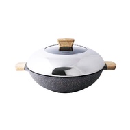 Shogun Granite Plus 36cm Non-stick Covered Wok, 7.6L (IH)